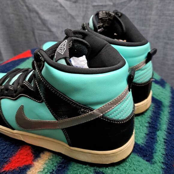 Size 12 - Nike SB Dunk High Premium x Diamond Supply Co. Tiffany 2014 Men - Picture 5 of 16